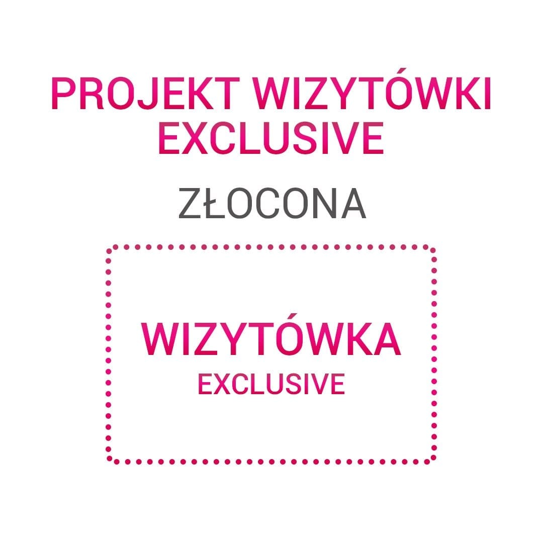 Projekt wizytówki – Exclusive złocona - obrazek 10