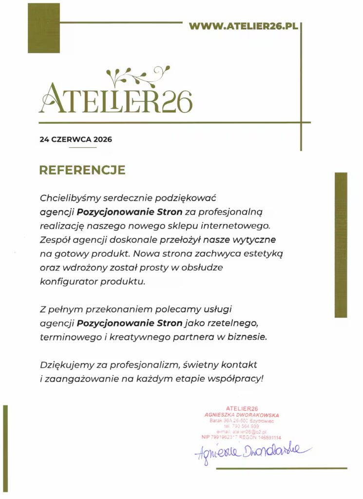 Referencje Atelier26