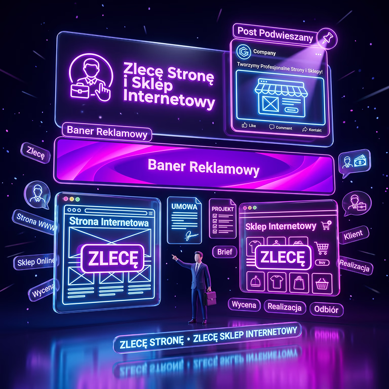 Zlecę wykonanie strony internetowej - Zlecę wykonanie sklepu internetowego