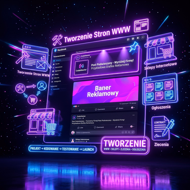 TWORZENIE STRON WWW – Zlecenia, ogłoszenia, sklepy internetowe