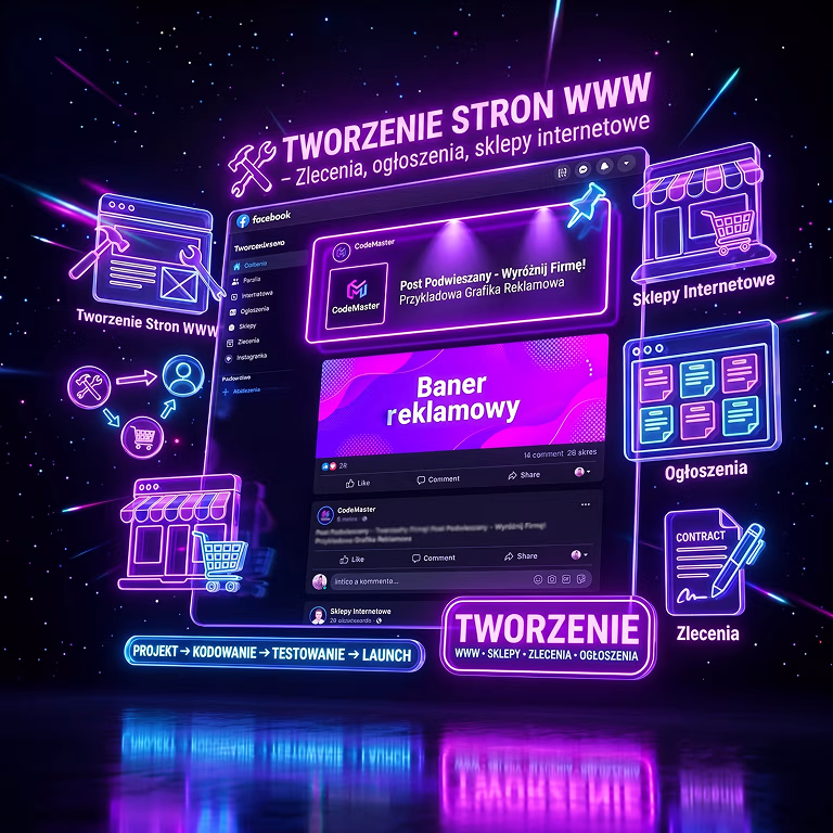 TWORZENIE STRON WWW - Zlecenia, ogłoszenia, sklepy internetowe