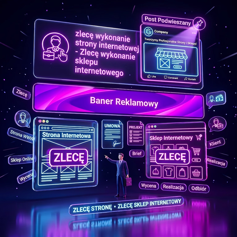 Zlecę wykonanie strony internetowej - Zlecę wykonanie sklepu internetowego