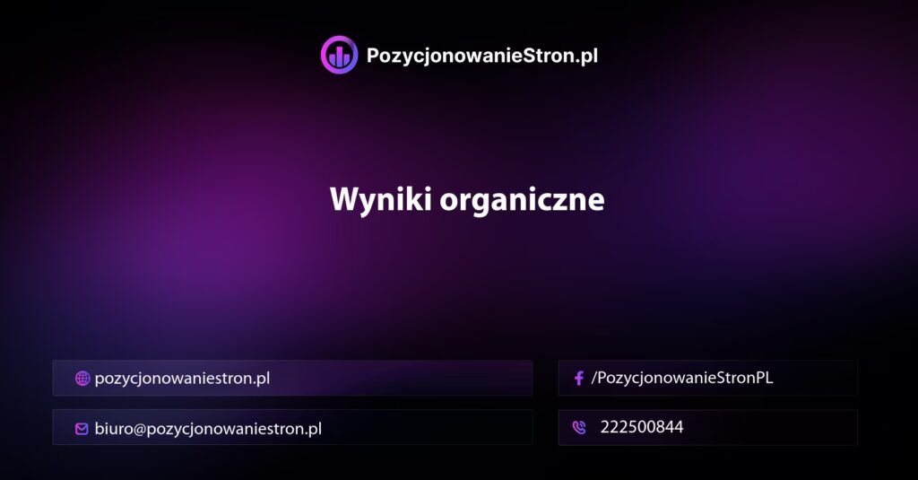 Wyniki organiczne