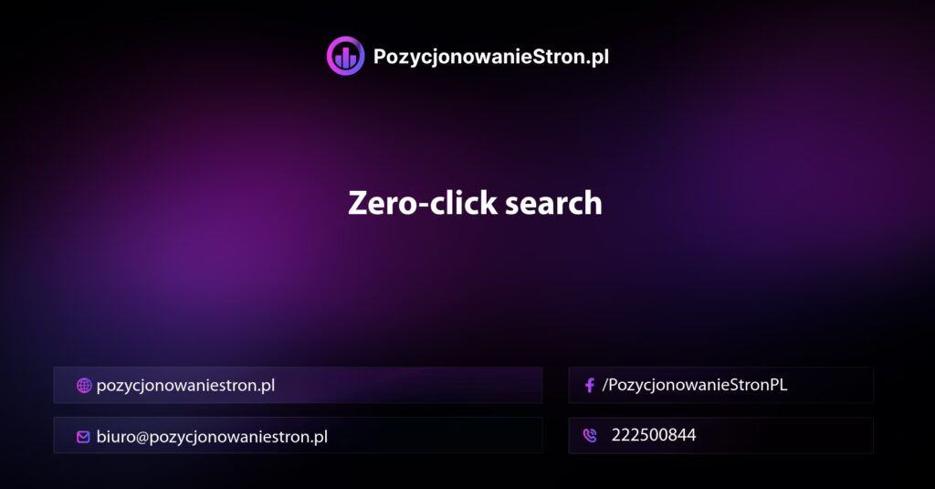 Zero-click search