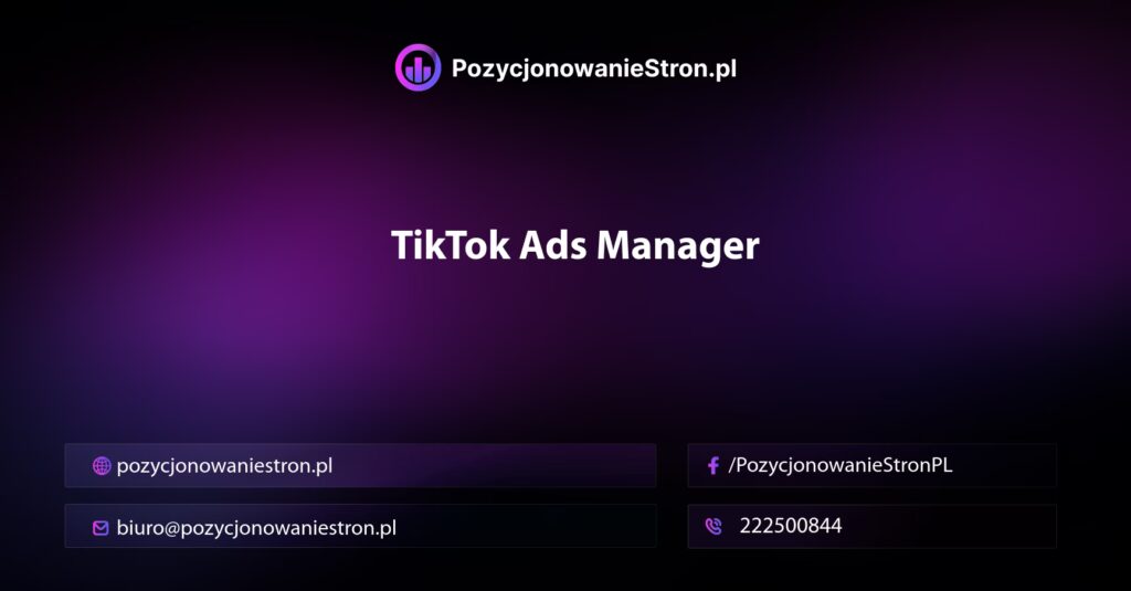 TikTok Ads Manager