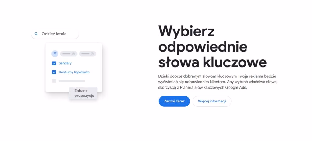 Wybór odpowiednich słów kluczowych - pozycjonowanie stron Walce