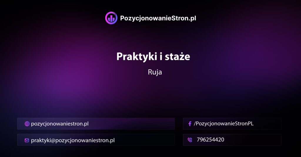 Praktyki i staże w Rui
