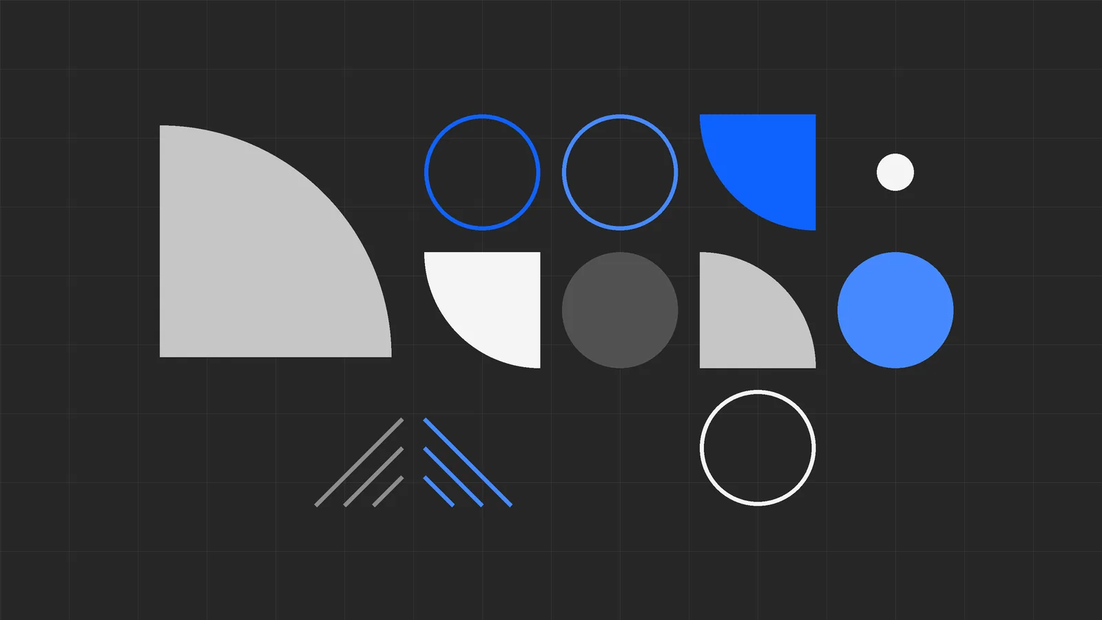Geometryczna grafika na grafitowym tle do wpisu o danych strukturalnych schema.org