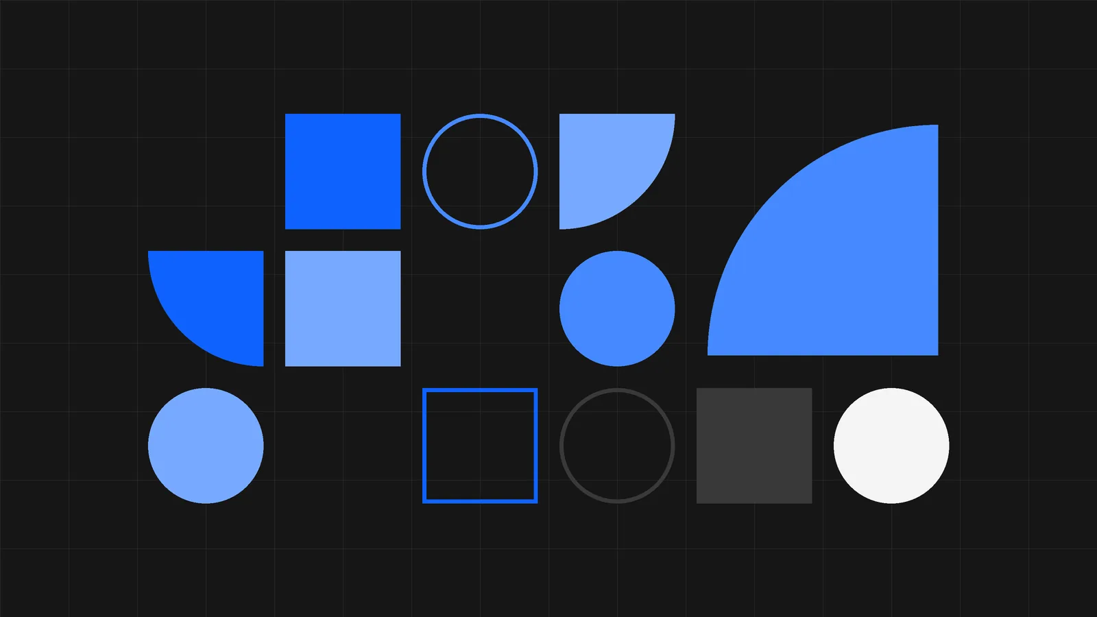 Geometryczna grafika na ciemnym tle do wpisu o pomiarze widoczności marki w odpowiedziach AI