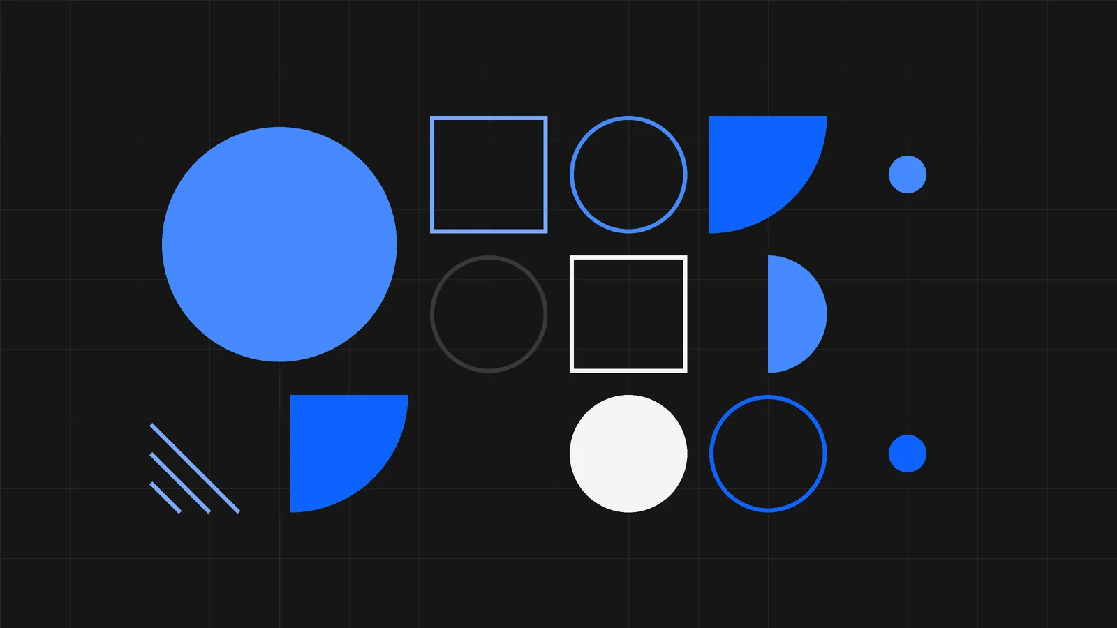 Geometryczna grafika na ciemnym tle do wpisu o wyborze agencji SEO