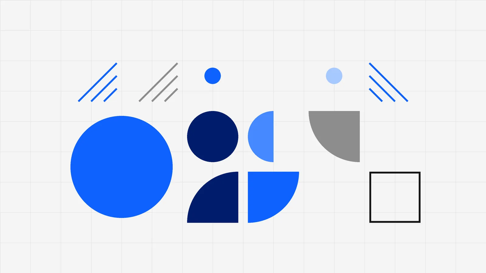 Niebieskie i szare kształty na jasnym tle, grafika do wpisu o bezpiecznym link buildingu