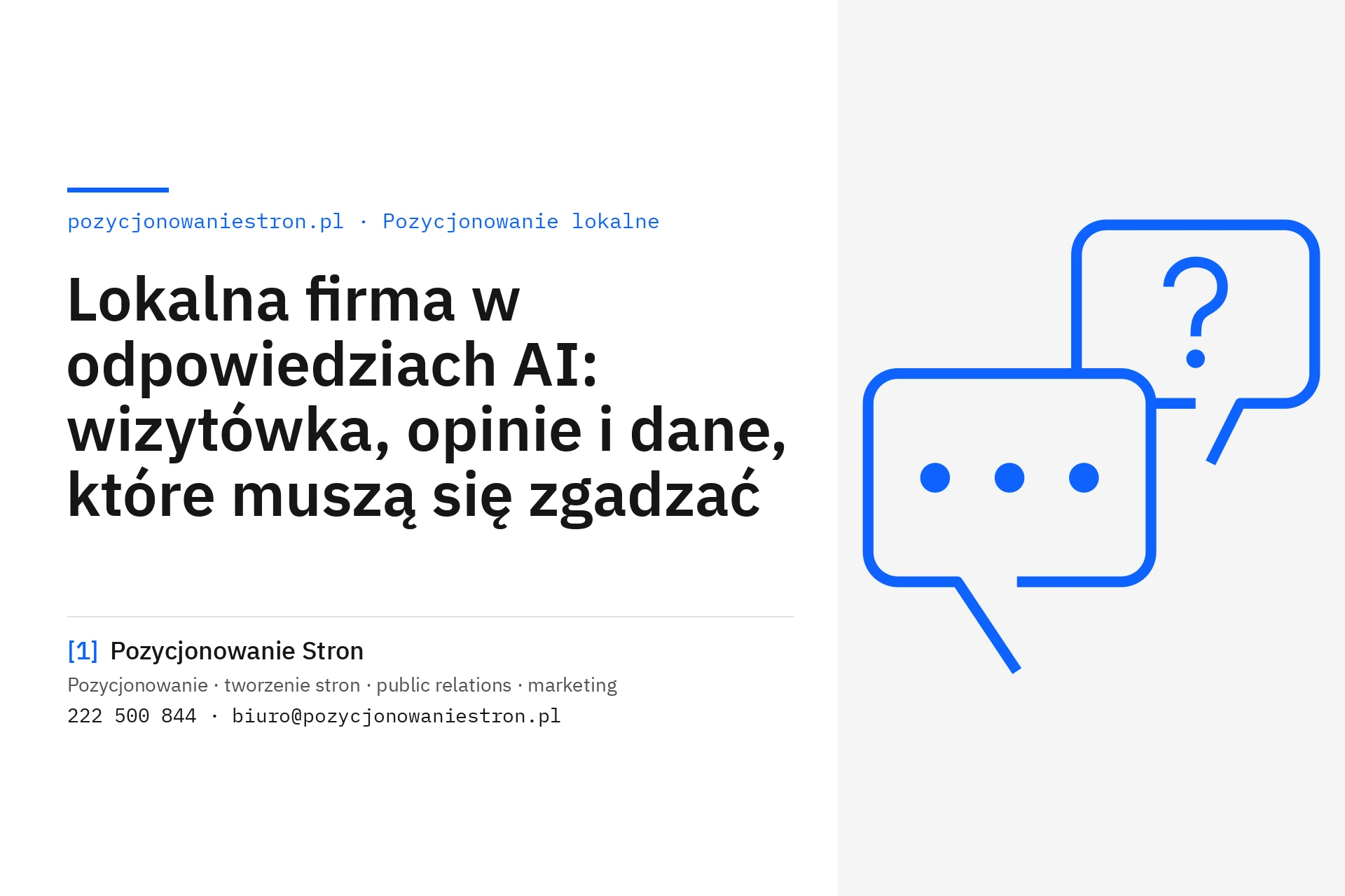 Lokalna firma w odpowiedziach ai