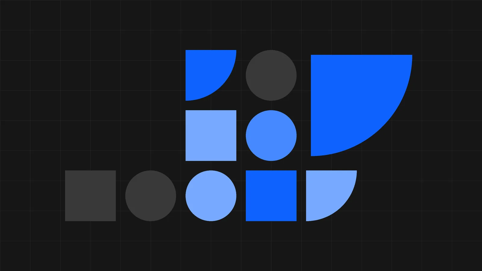 Geometryczna grafika na ciemnym tle do wpisu o kosztach pozycjonowania strony