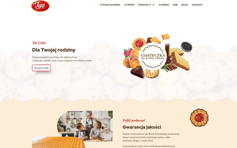 Strona główna serwisu producenta wyrobów cukierniczych IGA, iga.com.pl