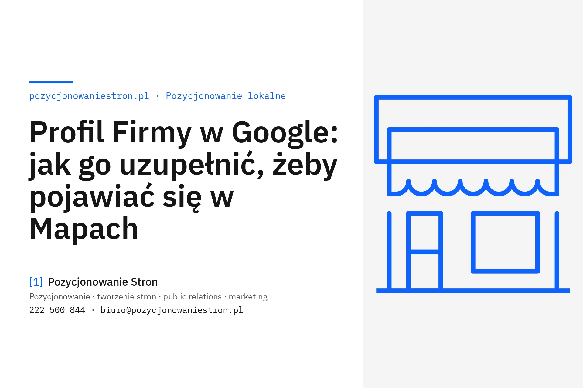 Wizytówka google jak uzupelnić