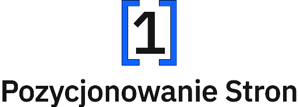 Logo Pozycjonowanie Stron, układ pionowy