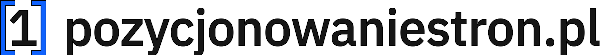 Logo z adresem pozycjonowaniestron.pl do reklam i banerów