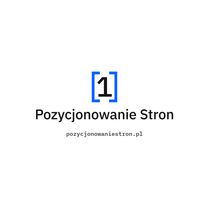 Grafika kwadratowa do postów Pozycjonowanie Stron