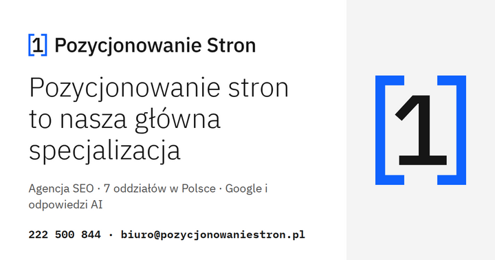Obraz do udostępnień Pozycjonowanie Stron, 1200 na 630 pikseli